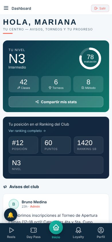 App del jugador